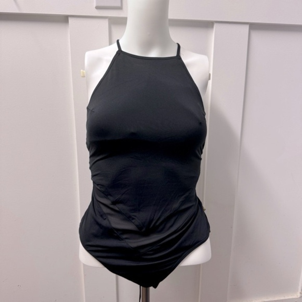 La vie en rose black one piece swimsuit size M